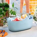 19L Collapsible Hand-held Bucket, Can Be Used as a Storage Bucket or Shopping Basket, Portable and Space-Saving