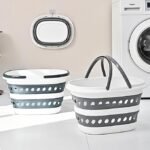 Compact Folding Dirty Laundry Basket - Small Size, Pop-Up Design, Suitable for Travel or Small Spaces