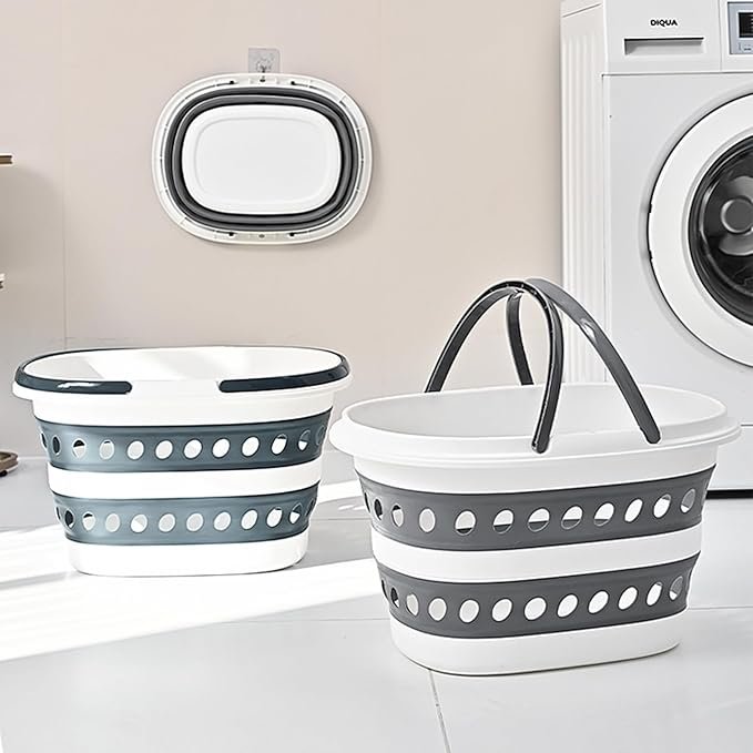 615Hh224LeL._AC_SX679_.jpg Compact Folding Dirty Laundry Basket - Small Size, Pop-Up Design, Suitable for Travel or Small Spaces - Image 1