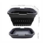 Two-Piece Woven Round Storage Basket Set with Handles, Can Be Used as Laundry Baskets or Decorative Storage Baskets - Image 2