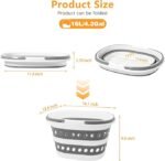 Compact Folding Dirty Laundry Basket - Small Size, Pop-Up Design, Suitable for Travel or Small Spaces - Image 2