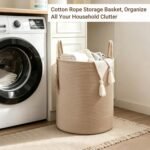 Large Jute Woven Laundry and Storage Basket - Image 2