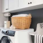 Oval wicker laundry basket, large size, suitable for bedroom clothing organization