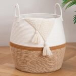 60L Blanket Storage Basket with Handle