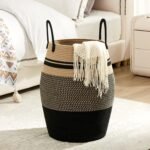 Extra Large 105L Woven Blanket Storage Basket - Image 2