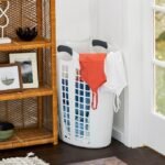 Large Folding Plastic Laundry Basket - Lightweight and Portable, 87.5L Capacity, Suitable for Home and Bathroom Storage