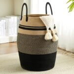 Extra Large 105L Woven Blanket Storage Basket