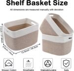 Woven Storage Baskets with Handles, Set of 3 - Image 2