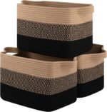Woven Storage Baskets for Organizing, 3-Pack