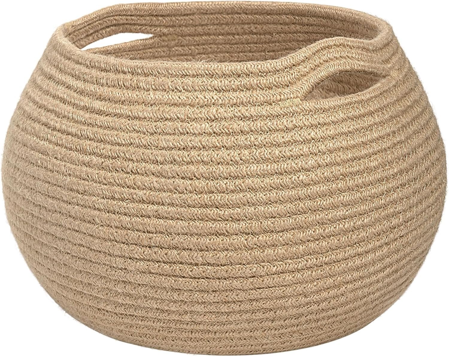 81kOizNOuEL._AC_SL1500_.jpg Small Round Woven Storage Basket for Shelves - Image 1
