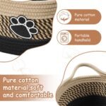 Small Cotton Rope Storage Basket with Handle - Image 2